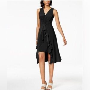 TAYLOR | Ruched and Ruffles Dress